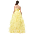 Grace Karin Strapless Off Shoulder Organza Long Ball Gown Western Quinceanera Dress For Daughter CL3411-2